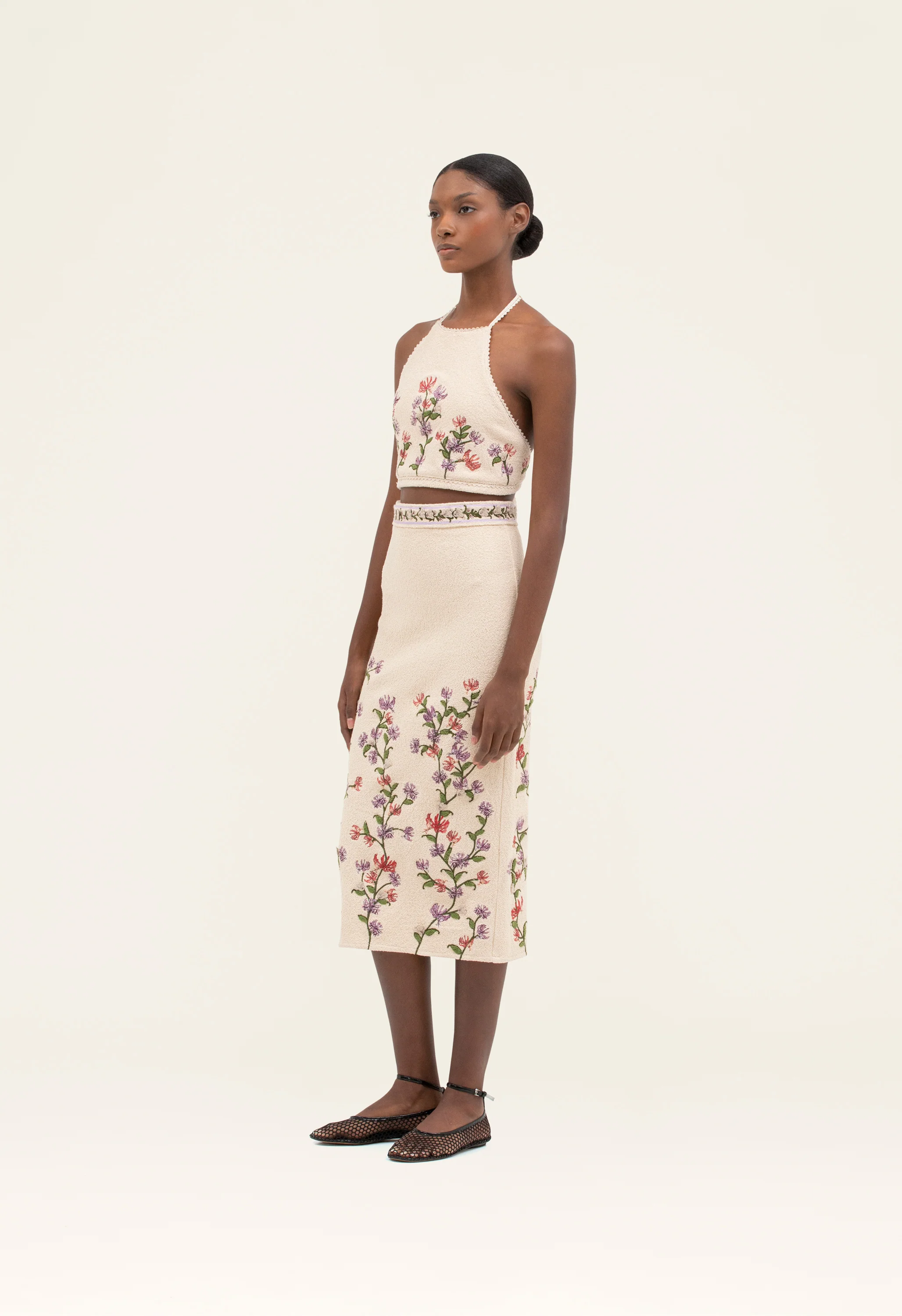 Carlota Honeysuckle Cropped Top - Image 3