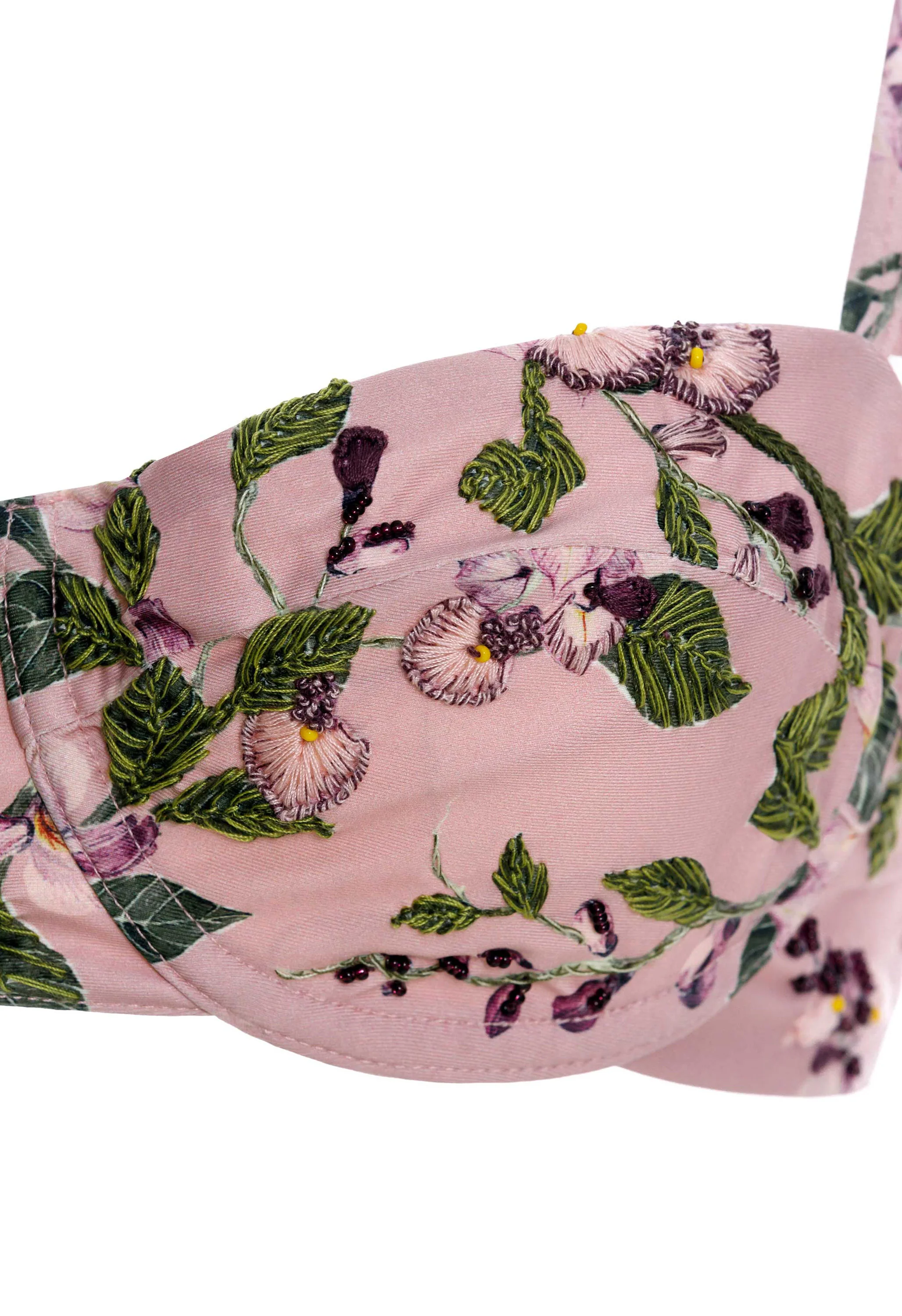 Kiwi Wisteria Bikini Top - Image 8